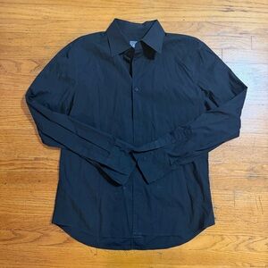 Armani Exchange Black Button Down Shirt